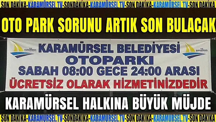 Karamürsel'de otopark sorunu artık tarih olacak