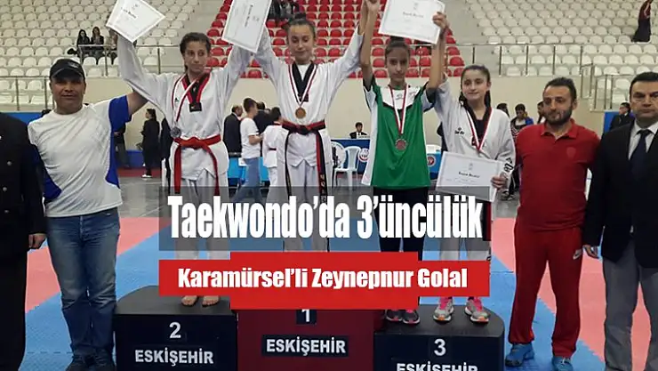 Okullar Arası Türkiye Taekwondo Şampiyonasında 3'üncü Karamürsel'den