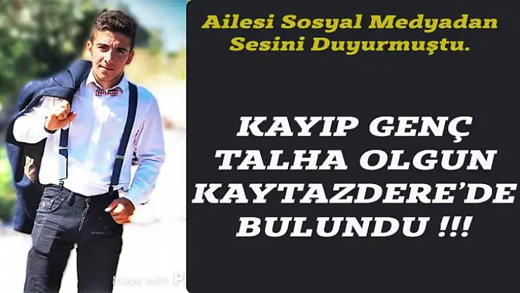 Talha Olgun BULUNDU