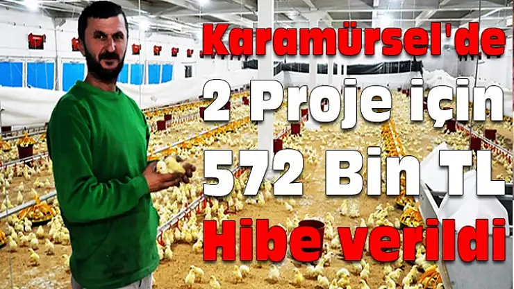 Karamürsel'de 2 Proje için 572 Bin TL Hibe verildi