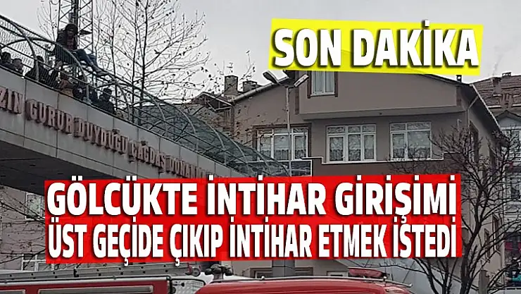 Üst geçide çıkıp intihar etmek istedi