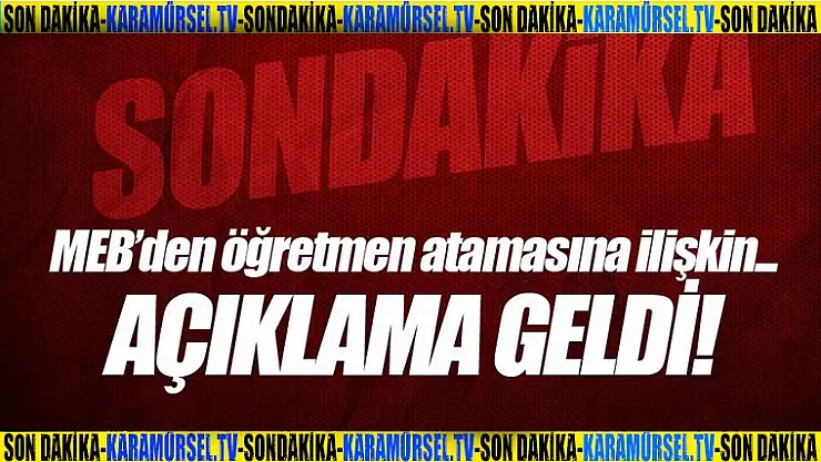 20 bin öğretmen ataması kontenjan dağılımı ve atama takvimi belli oldu!