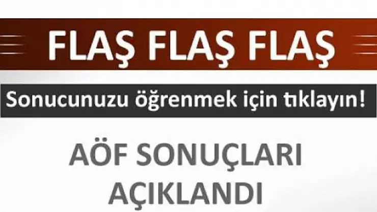 2017 AÖF bahar vize sınav sonuçları açıklandı Sorgulama Sistemi