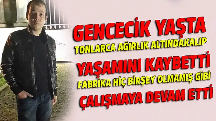 Presin altında feci şekilde can verdi