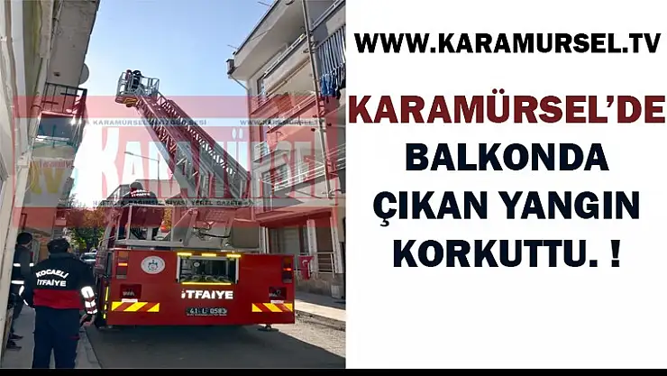 Balkonda Çıkan Yangın KORKUTTU