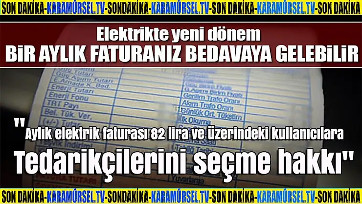 'Bir aylık elektrik faturası bedavaya gelebilir'
