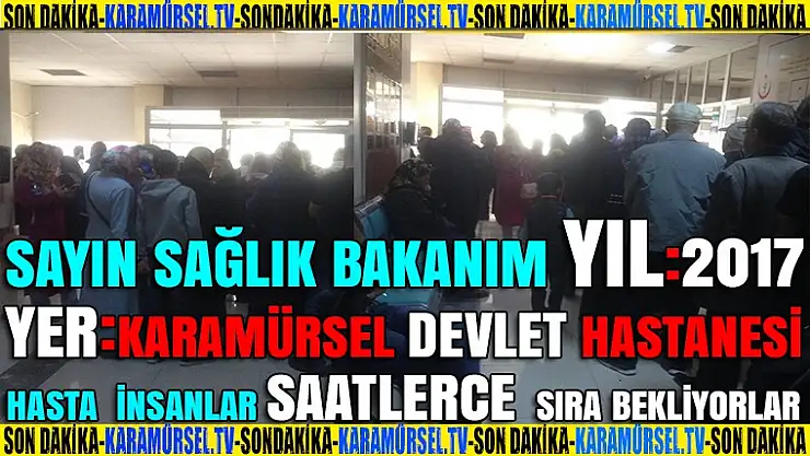 Karamürsel Halkı Sağlık Bakanı Recep Akdağ'a seslendi