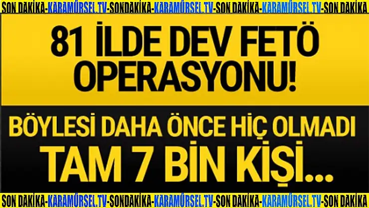 Kocaeli'de büyük fetö/pyd operasyonu