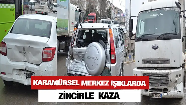 Karamürsel Merkez Işıklarda Zincirleme Kaza