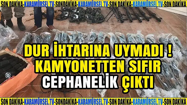Dur İhtarına Uymayan Araçtan Çıkanlar Şaşırttı