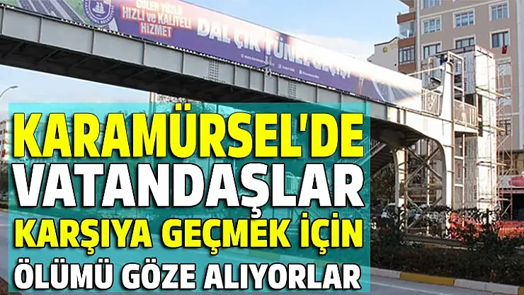 Ölümü göze ala ala karşıya geçiyorlar!