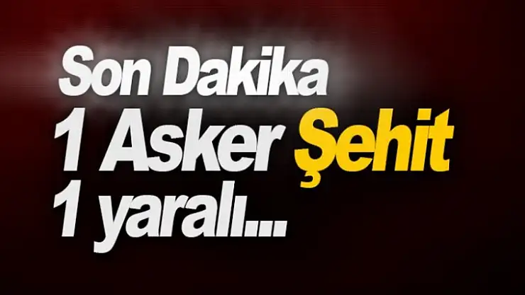 Bingöl'den acı haber! 1 asker şehit, 1 asker yaralı