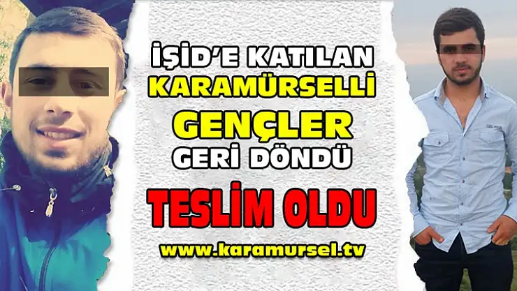 İŞİD'e Katılan Karamürsel'li Gençler Teslim Oldu