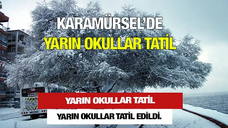 Yarın Okullar Tatil Edildi !!!