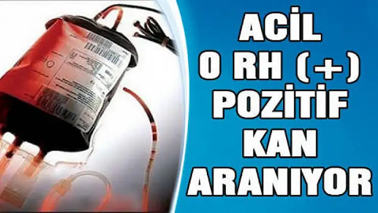 Acil kan aranıyor hemen paylaşın