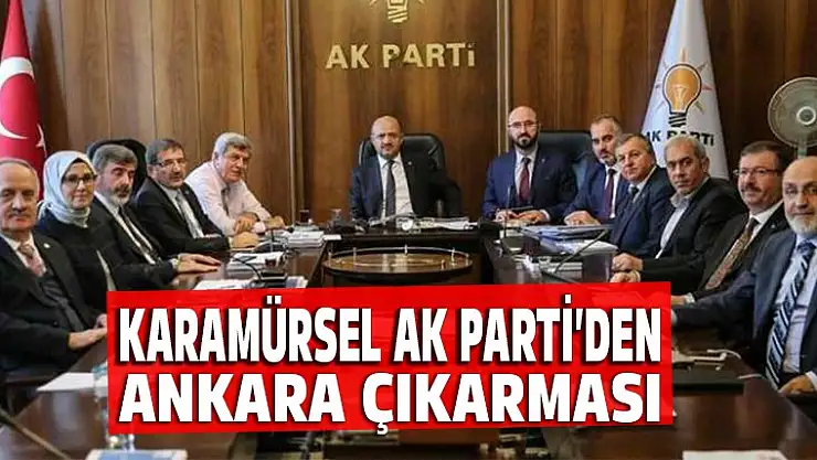 Karamürsel AK Parti'den Ankara çıkarması