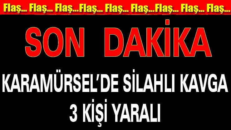 Karamürsel'de Silahlı Kavga 3 Yaralı