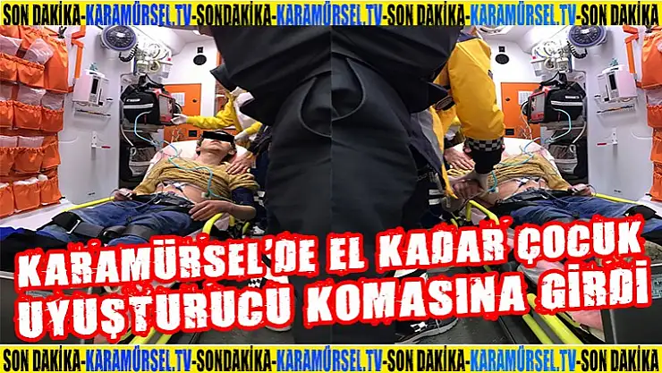 Karamürsel'de 16 yaşındaki çocuk uyuşturucu komasına girdi