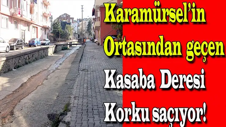 Karamürsel'in ortasından geçen 'Kasaba Deresi' korku saçıyor!