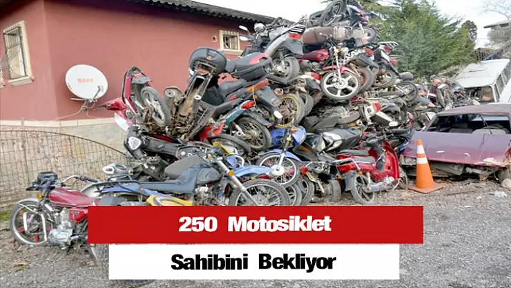 250 motosiklet, sahibini bekliyor