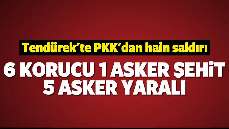 Doğubayazıt'ta PKK'dan hain saldırı