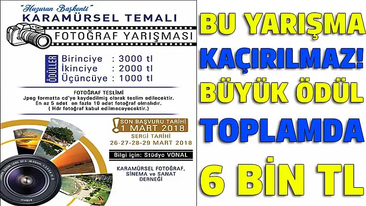 Bu yarışma kaçmaz