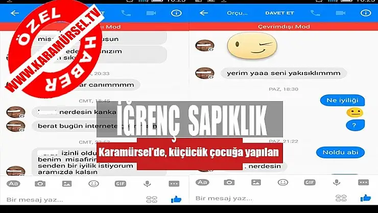 Erkek çocuğa, iğrenç sapıklık