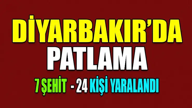 Diyarbakır'da Polis Aracına Bombalı Saldırı!