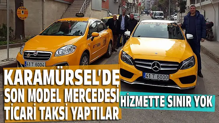 Son model Mercedesi ticari taksi yaptılar