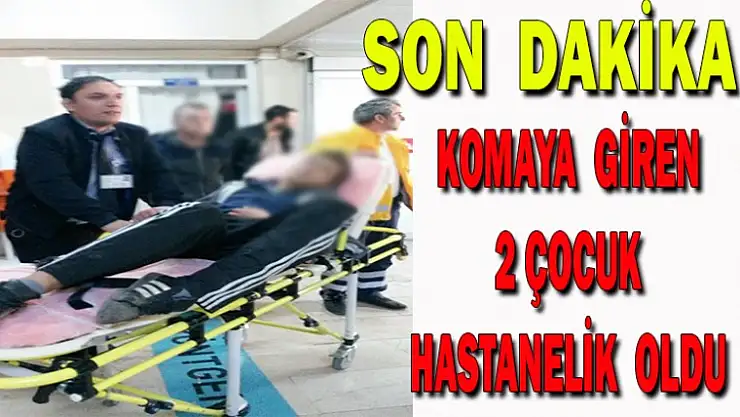 SON DAKİKA KARAMÜRSEL'DE  KOMAYA GİREN 2 ÇOCUK HASTANELİK OLDU