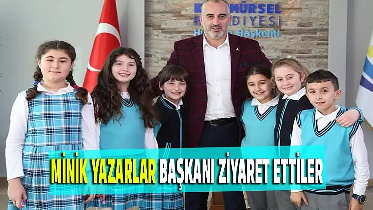 Minik yazarlar, başkanı ziyaret etti