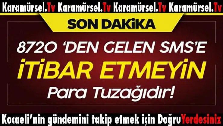 8720 SMS Numarasından Gelen SMS – Mesaj Kimden Geliyor?