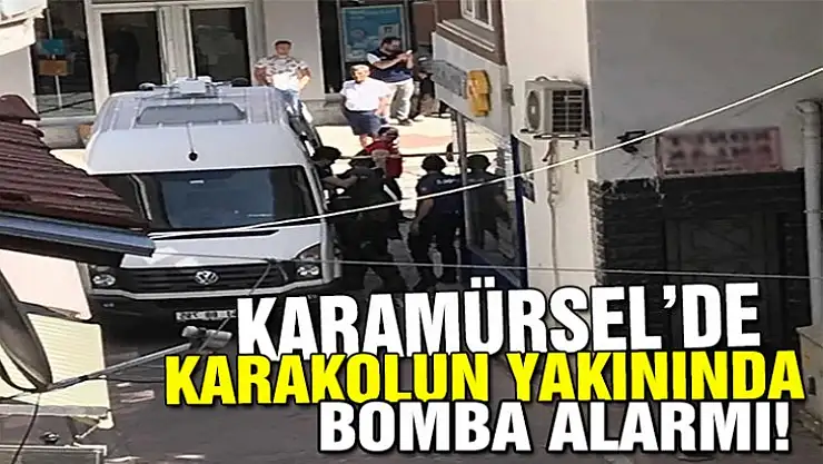 Karamürsel'de karakolun yakınında bomba alarmı