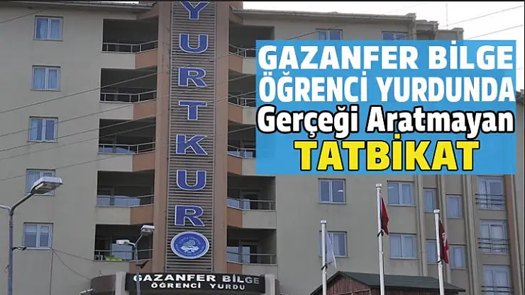 Öğrenci Yurdu'nda tahliye tatbikatı