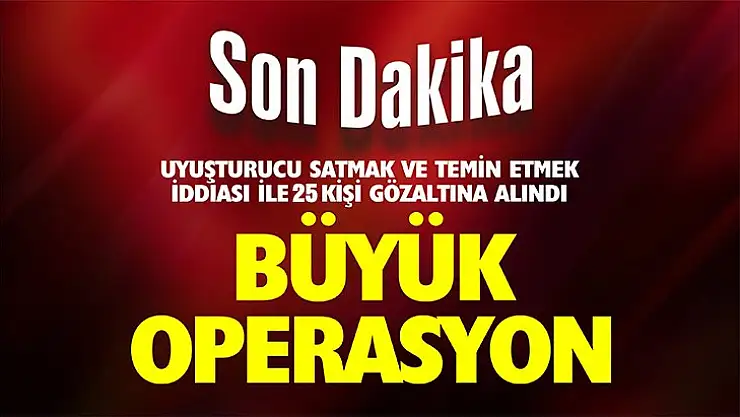 Kocaeli genelinde 200 polisle zehir tacirlerine şok operasyon!
