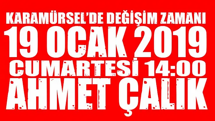Ahmet Çalık'tan davet