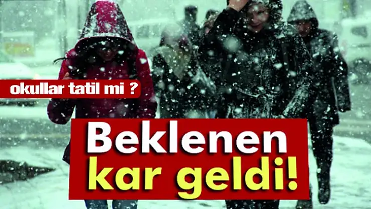 Meteoroloji uyarmıştı, Kar başladı!