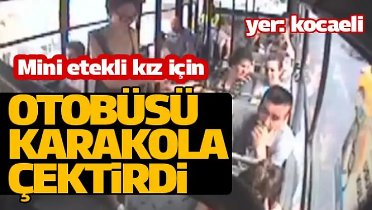Mini etekli genç kızı gören yaşlı adam otobüsü karakola çektirdi