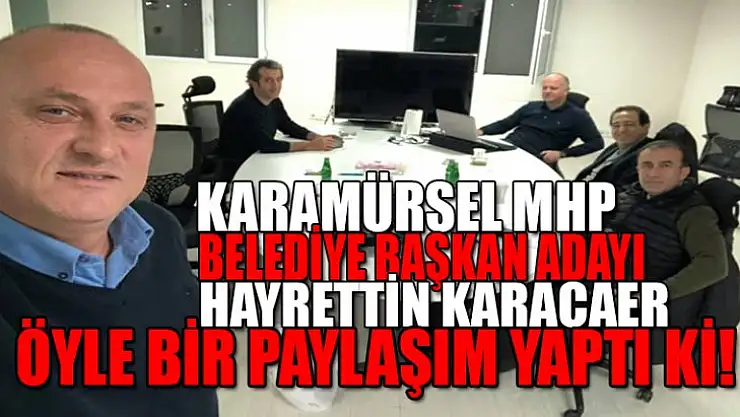 Hayrettin Karacaer gümbür gümbür geliyor