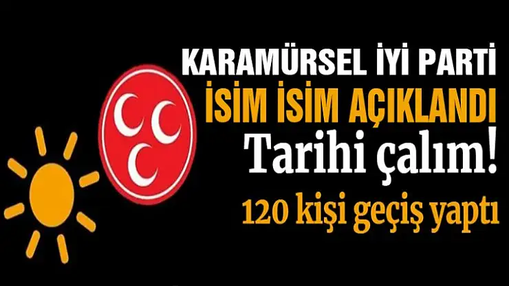 İYİ Parti Karamürsel'e, 120 kişi birden geçiş yaptı