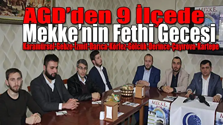 AGD'den 9 ilçede Mekke'nin Fethi Gecesi