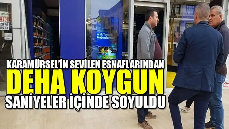 Cep telefonu bayi saniyeler içerisinde soyuldu