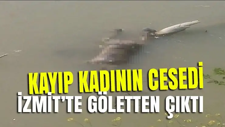 Kayıp kadının cesedi İzmit'te göletten çıktı