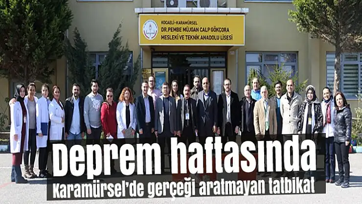 Deprem haftasında Karamürsel'de gerçeği aratmayan tatbikat