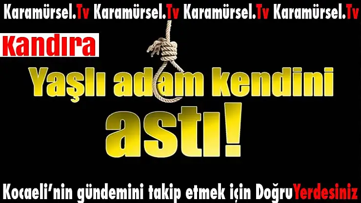 Yaşlı adam evinde kendini astı!
