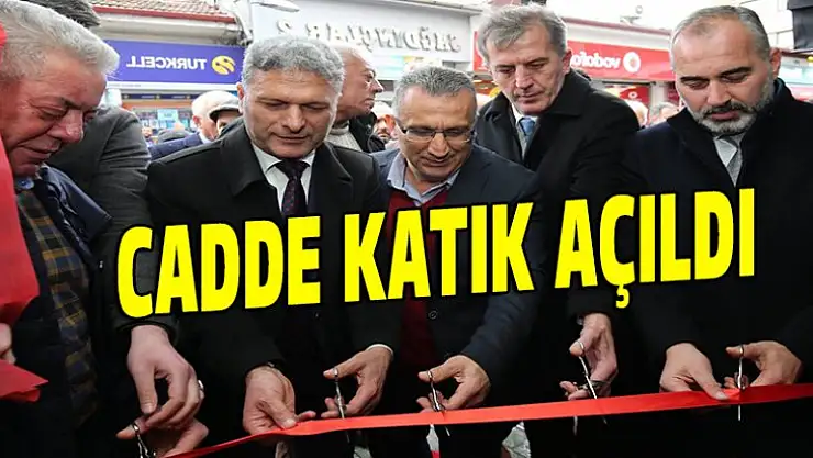 Karamürsel'de cadde katık açıldı