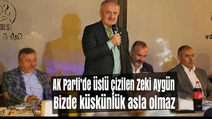 AK Parti'de üstü çizilen Zeki Aygün Bizde küskünlük asla olmaz dedi