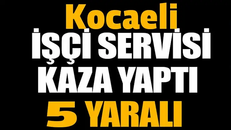 İnşaat işçilerini taşıyan minibüs kaza yaptı 5 yaralı
