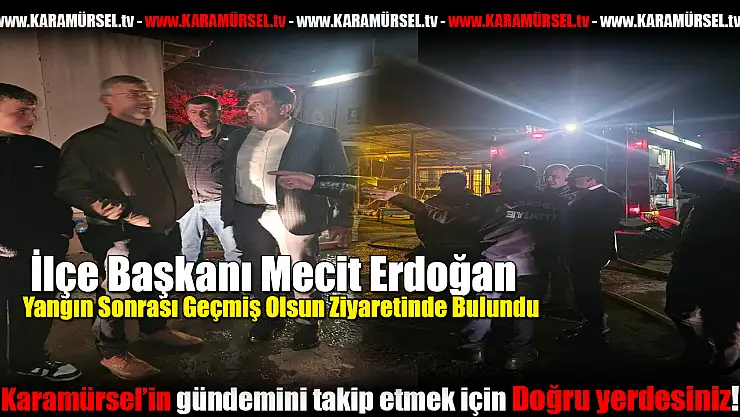 İlçe Başkanı Erdoğan, Geçmiş Olsun Ziyaretinde Bulundu