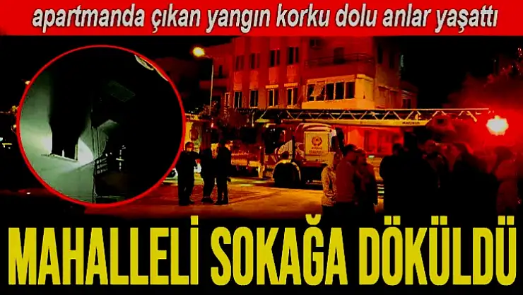 İznikyolu'nda korkutan apartman yangını